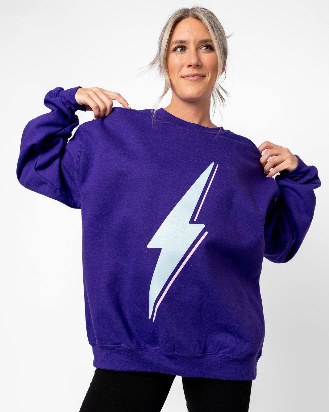 Bolt Crewneck Sweatshirt | Bel-Air Purple