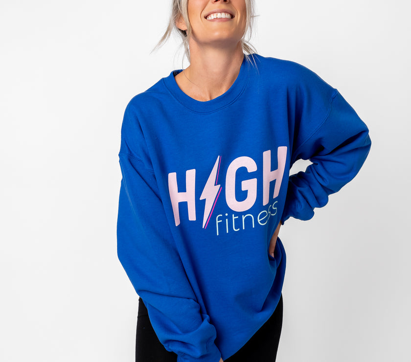HIGH Crewneck Sweatshirt | Electric Blue