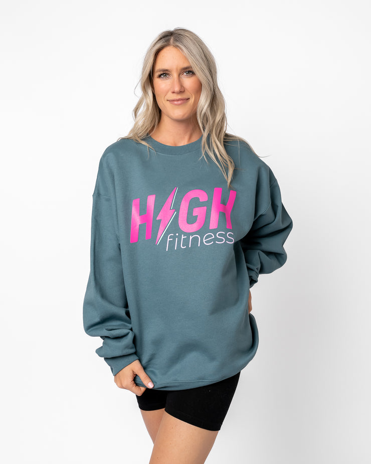 HIGH Crewneck Sweatshirt | Teal