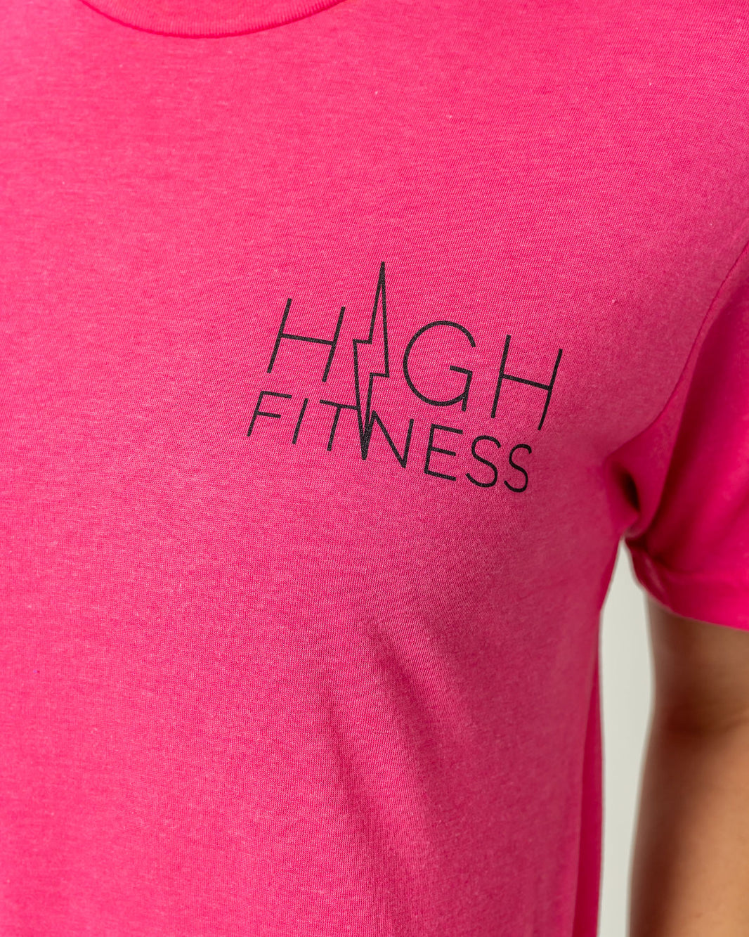 Black Pocket Stencil Tee | Pink *XS*
