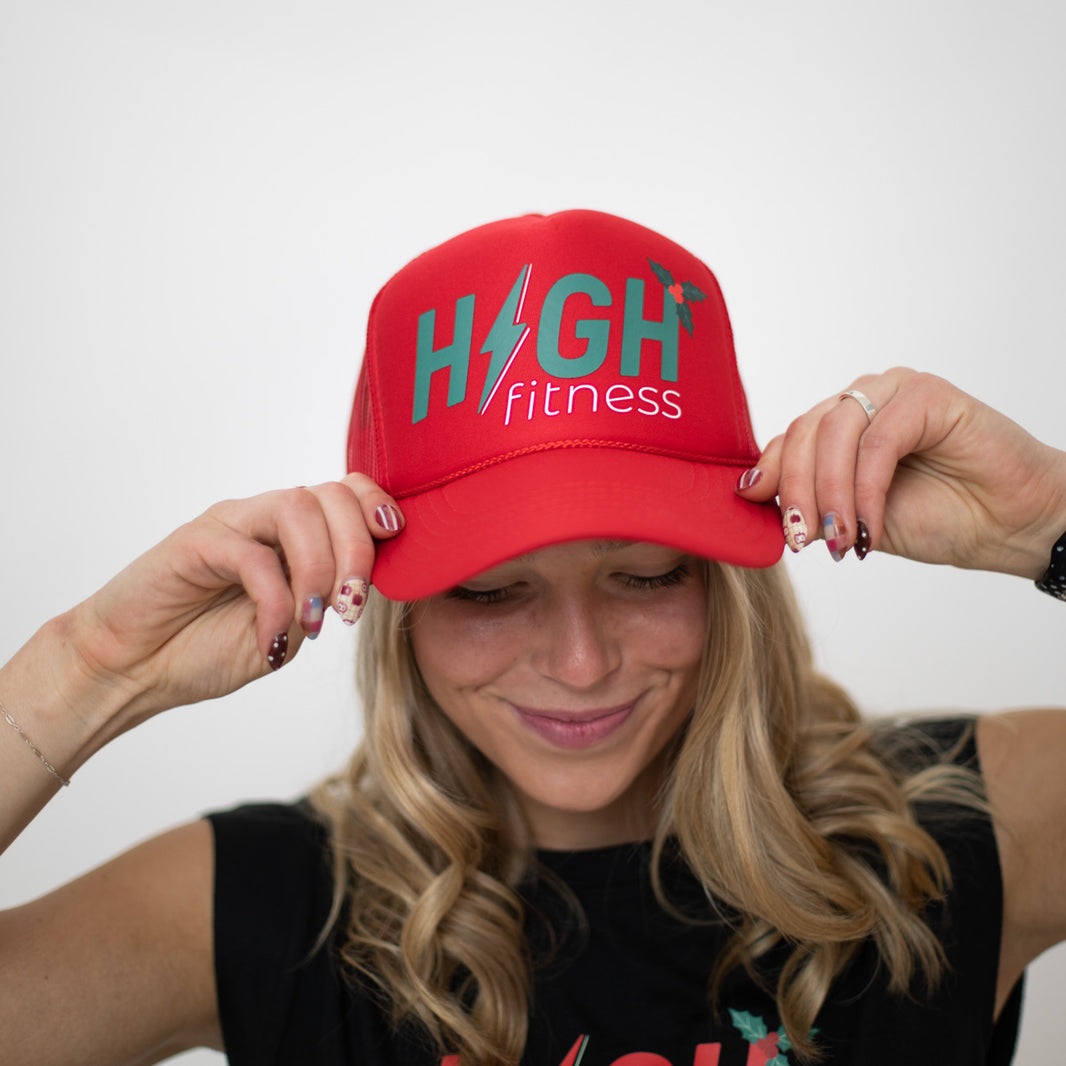 HIGH Trucker Hat | Holiday Red