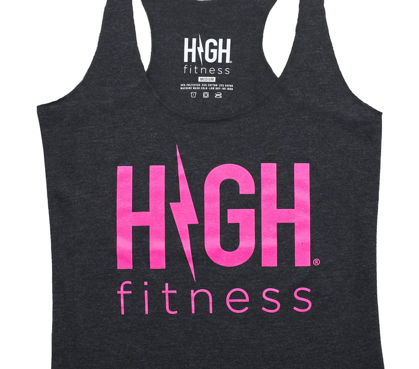 Hawt Pink Racerback Tank | Black *M & 3X*