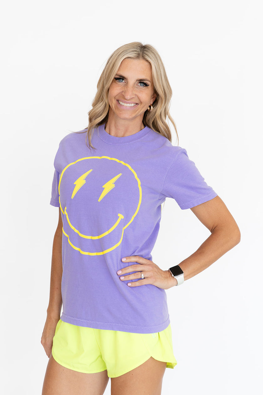 Fun Things Boyfriend Tee | Lavender