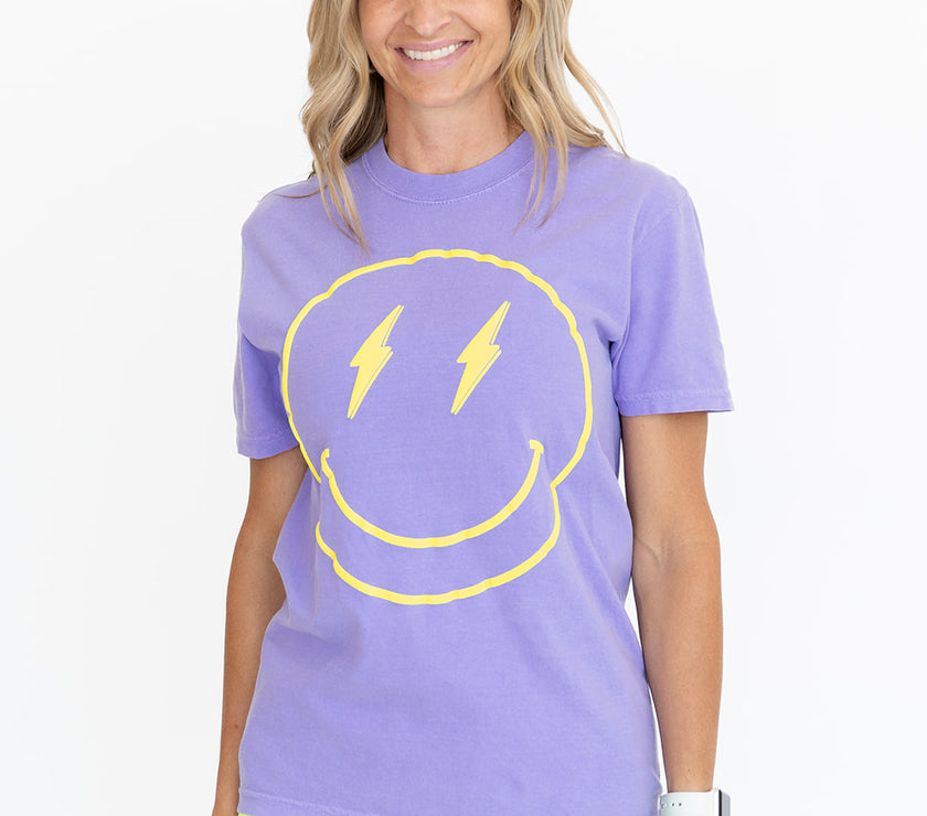 Fun Things Boyfriend Tee | Lavender