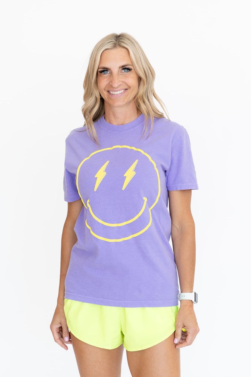 Fun Things Boyfriend Tee | Lavender