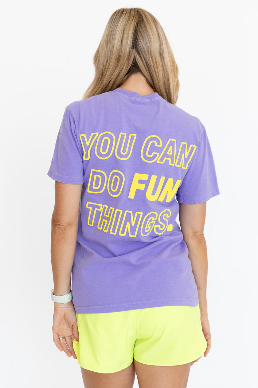 Fun Things Boyfriend Tee | Lavender