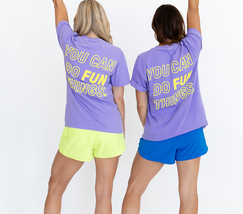 Fun Things Boyfriend Tee | Lavender