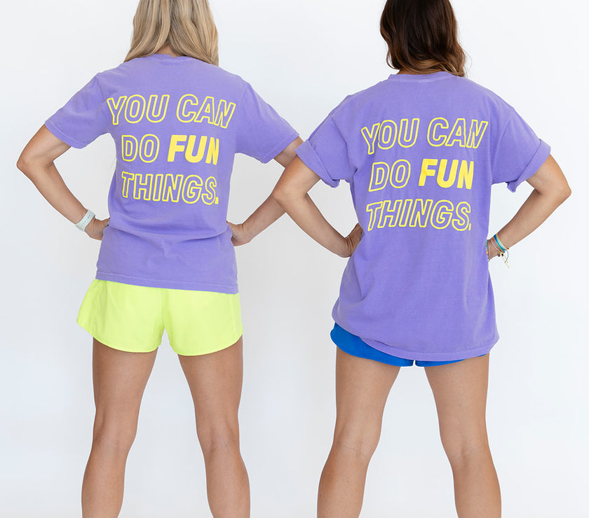 Fun Things Boyfriend Tee | Lavender