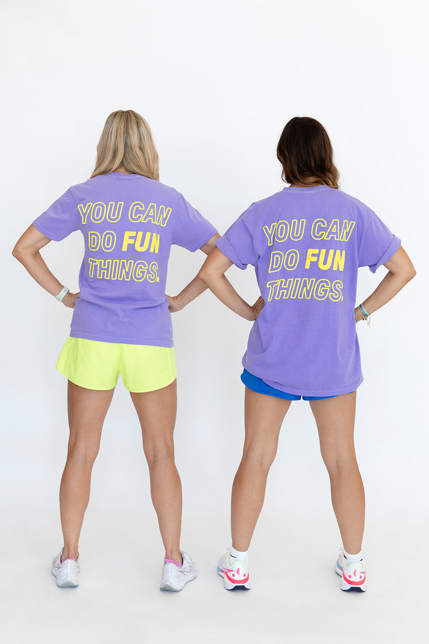 Fun Things Boyfriend Tee | Lavender