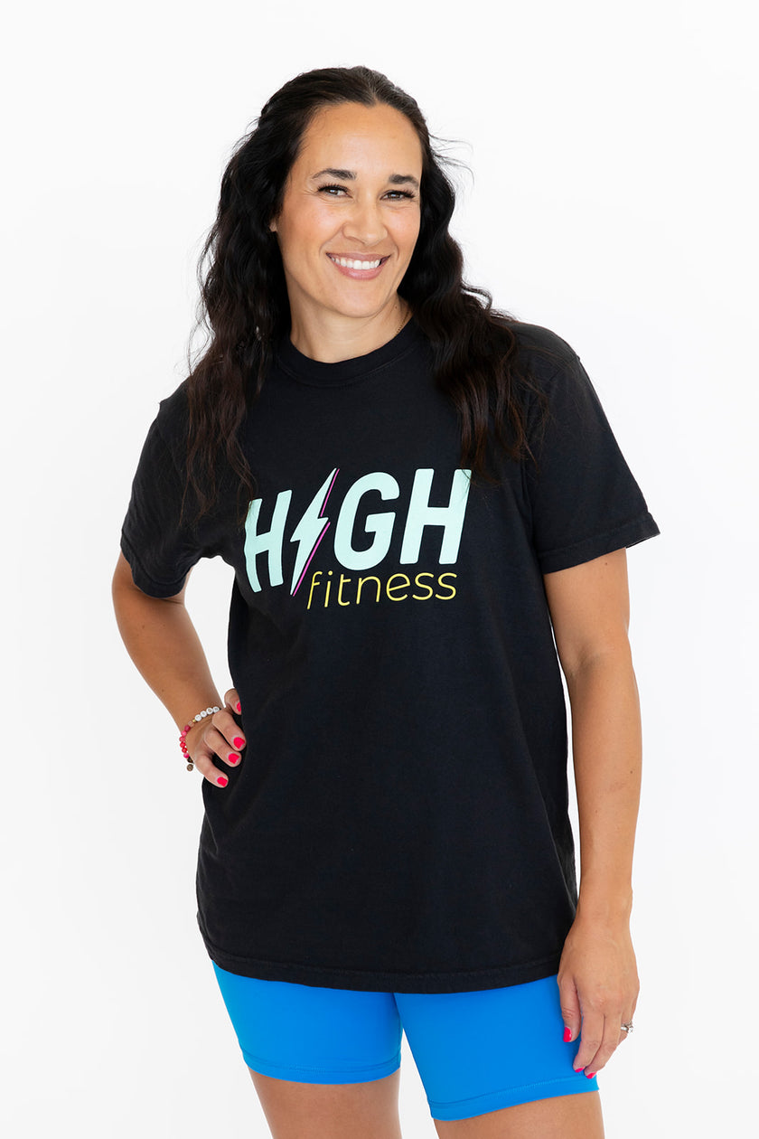 HIGH Boyfriend Tee | Black