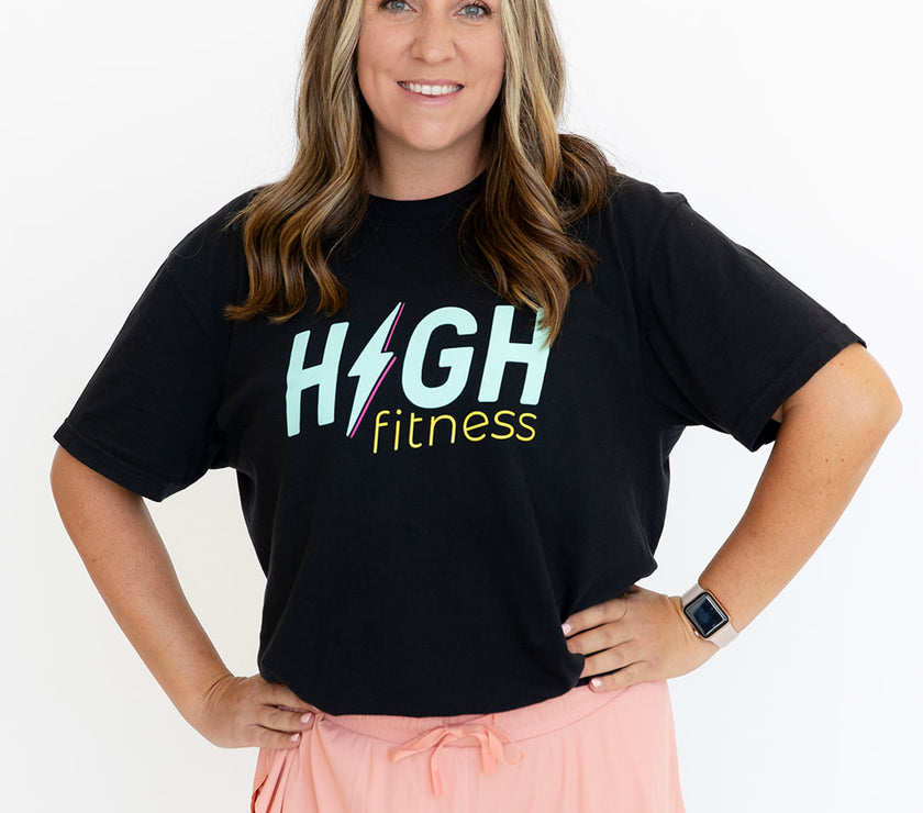 HIGH Boyfriend Tee | Black