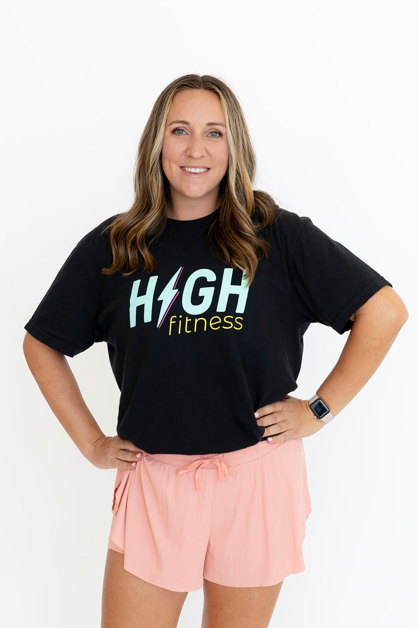 HIGH Boyfriend Tee | Black