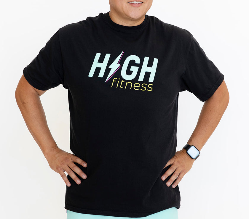 HIGH Boyfriend Tee | Black