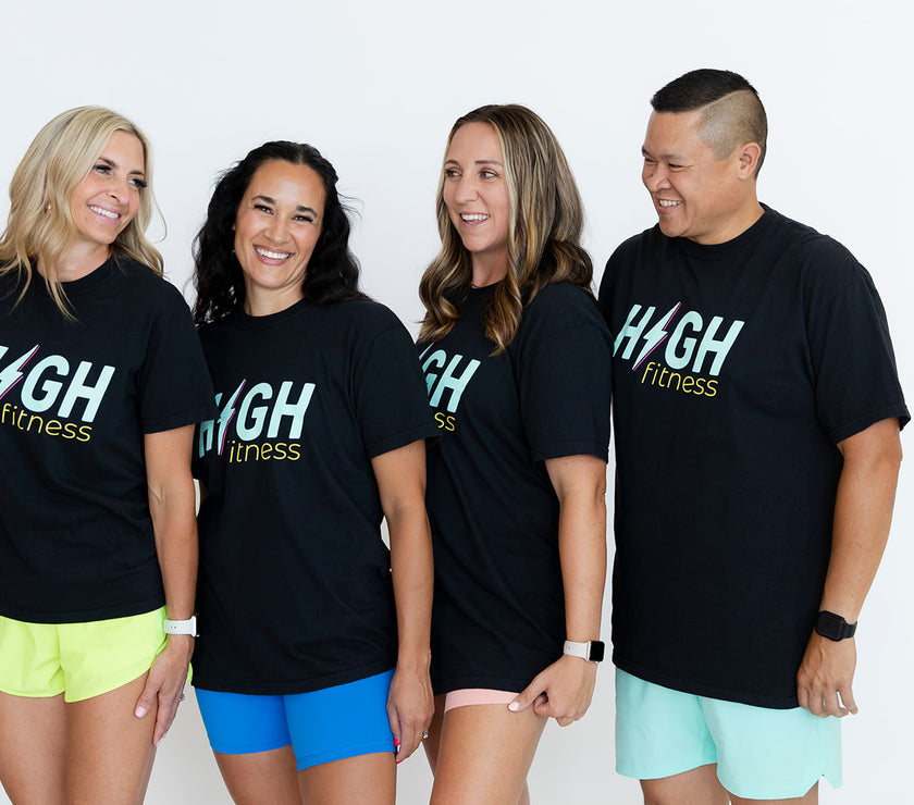 HIGH Boyfriend Tee | Black