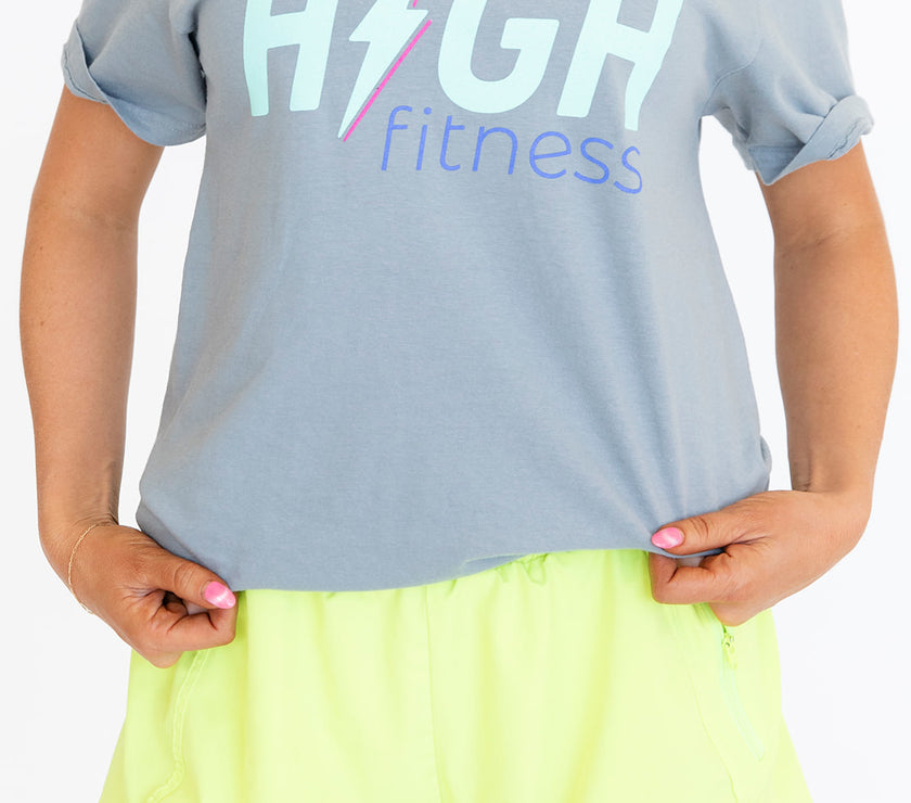 HIGH Boyfriend Tee | Granite Grey