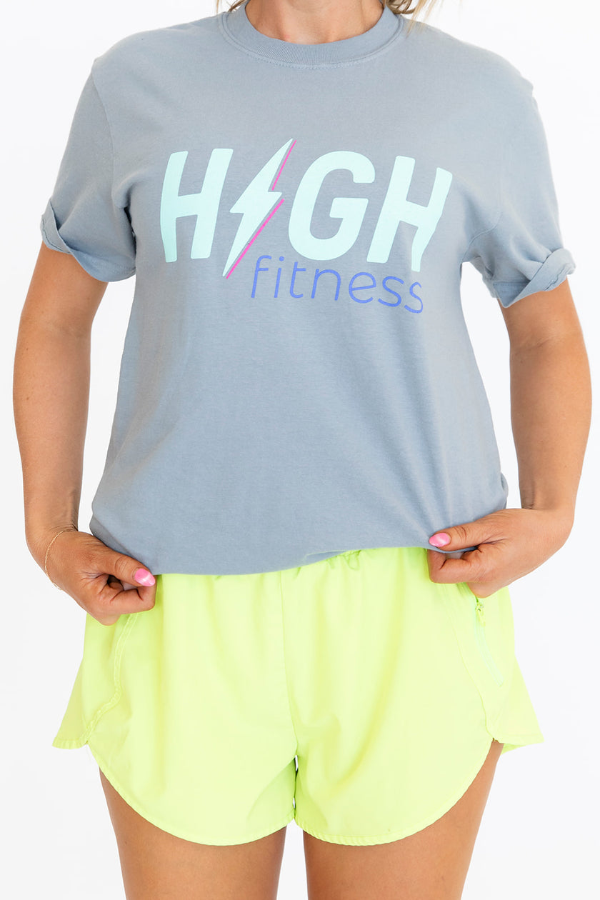 HIGH Boyfriend Tee | Granite Grey