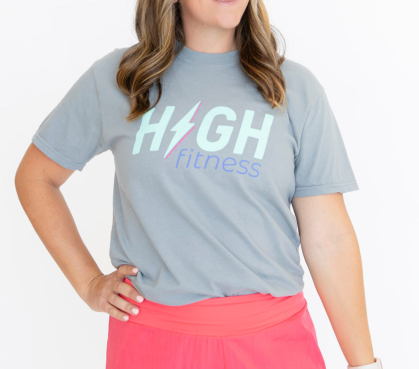 HIGH Boyfriend Tee | Granite Grey