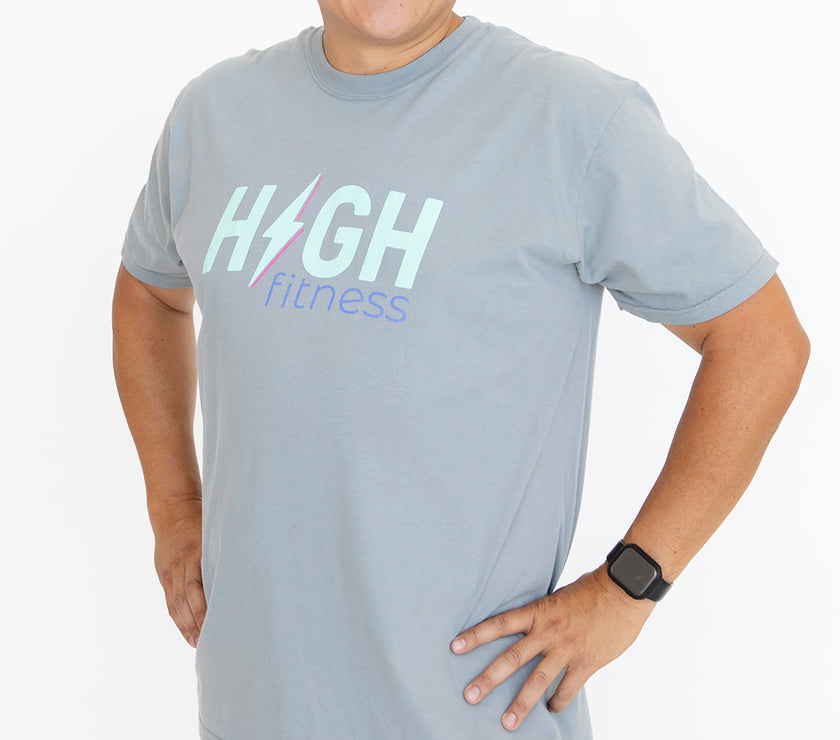 HIGH Boyfriend Tee | Granite Grey