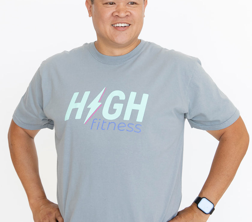 HIGH Boyfriend Tee | Granite Grey