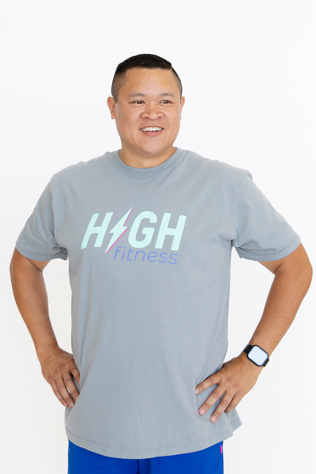 HIGH Boyfriend Tee | Granite Grey