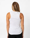 American Flag Bolt Muscle Tank | Heather White