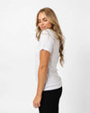 American Flag Bolt Tee | Heather White