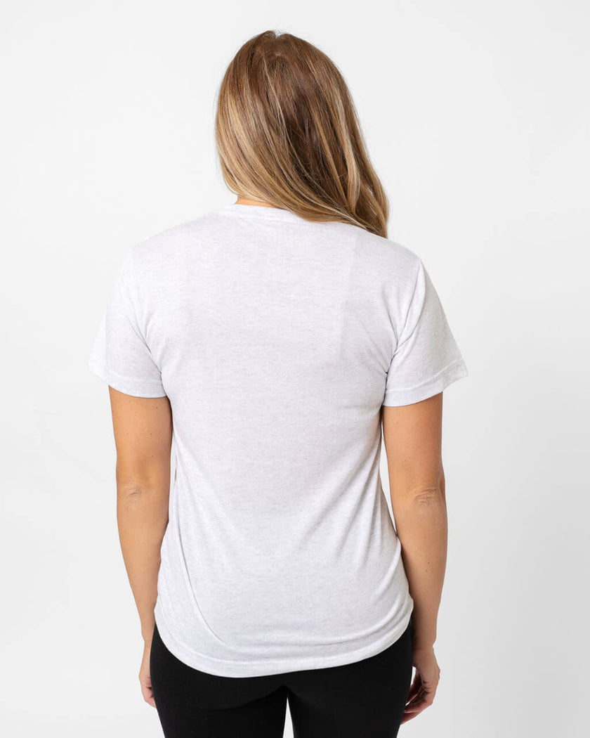 American Flag Vintage Bolt Tee | Heather White
