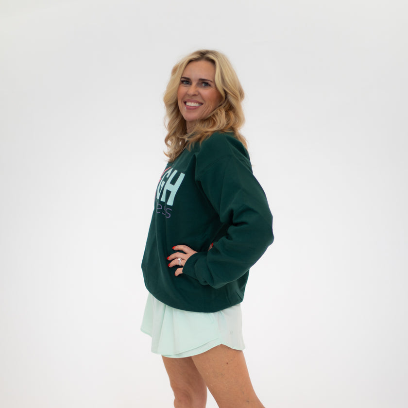 HIGH Oversized Crewneck Sweatshirt | Evergreen Energy with Mint Logo