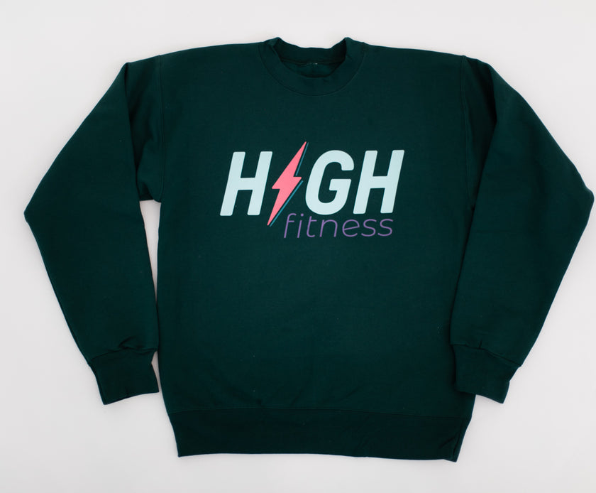 HIGH Oversized Crewneck Sweatshirt | Evergreen Energy with Mint Logo