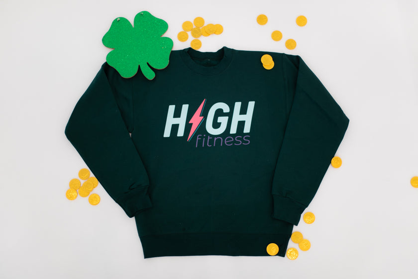 HIGH Oversized Crewneck Sweatshirt | Evergreen Energy with Mint Logo
