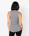 Bolt Muscle Tank | Cream on Athletic Grey
