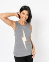 Bolt Muscle Tank | Athletic Grey