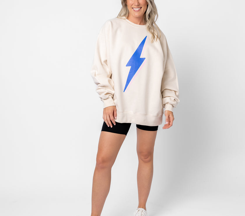 Bolt Crewneck Sweatshirt | Vanilla Baby