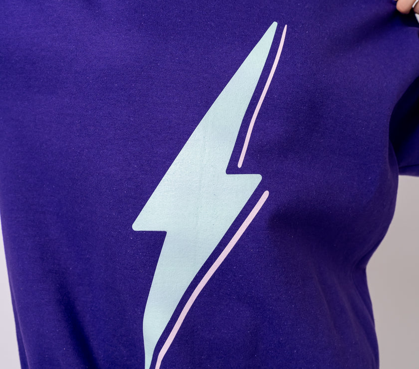 Bolt Crewneck Sweatshirt | Bel-Air Purple