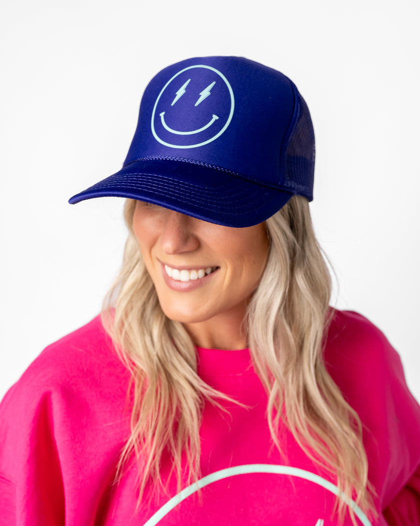 Smiley Trucker Hat | Bel-Air Purple