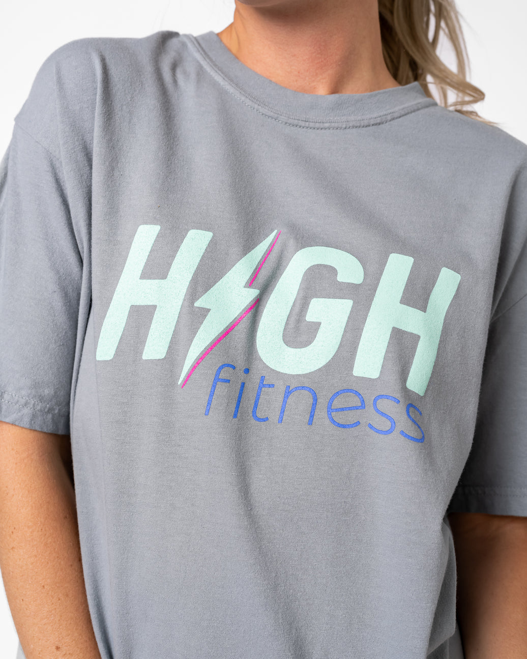HIGH Boyfriend Tee | Granite Grey *M & 3X*
