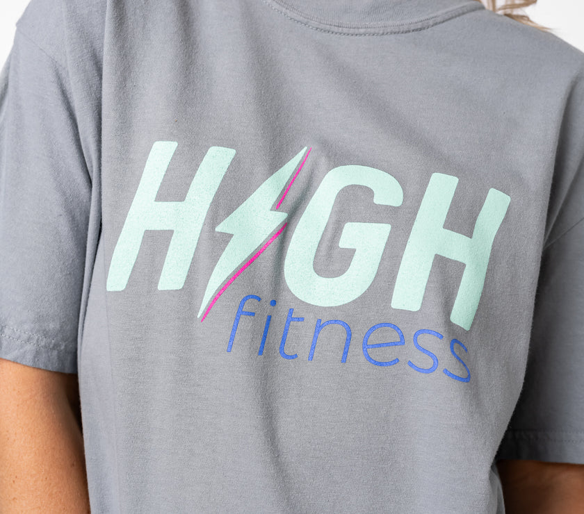 HIGH Boyfriend Tee | Granite Grey