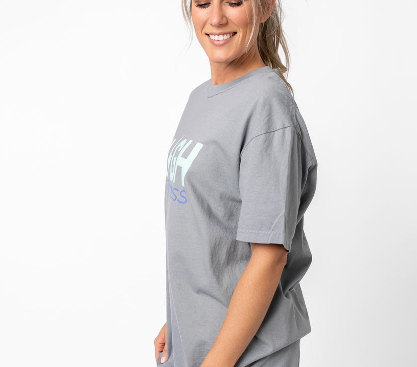 HIGH Boyfriend Tee | Granite Grey