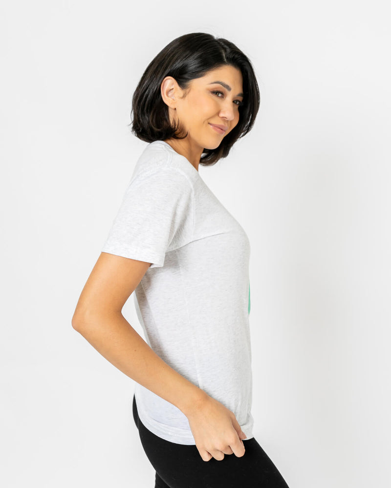 Bolt Tee | Heather White