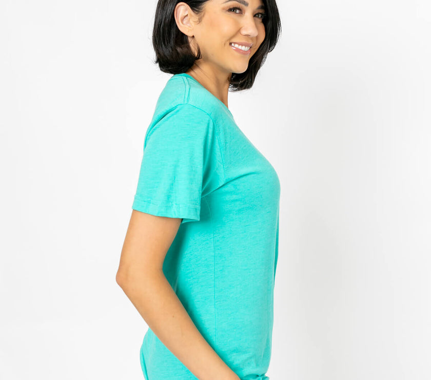 Bolt Tee | Orange on Teal