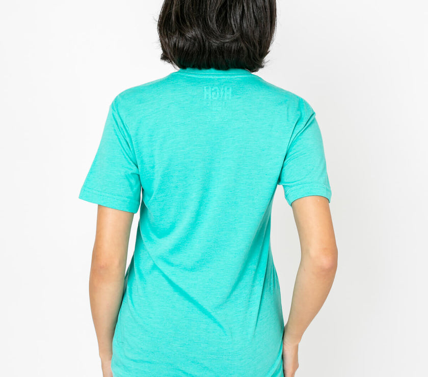 Bolt Tee | Orange on Teal