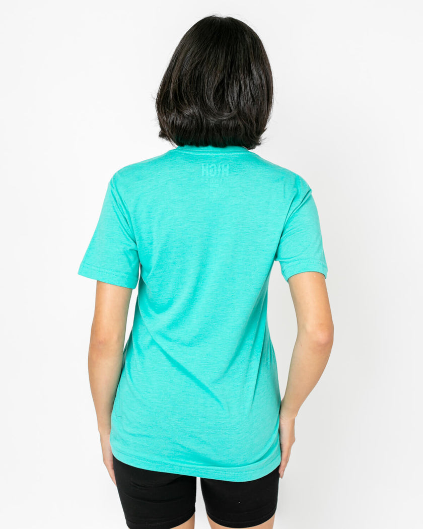 Bolt Tee | Orange on Teal