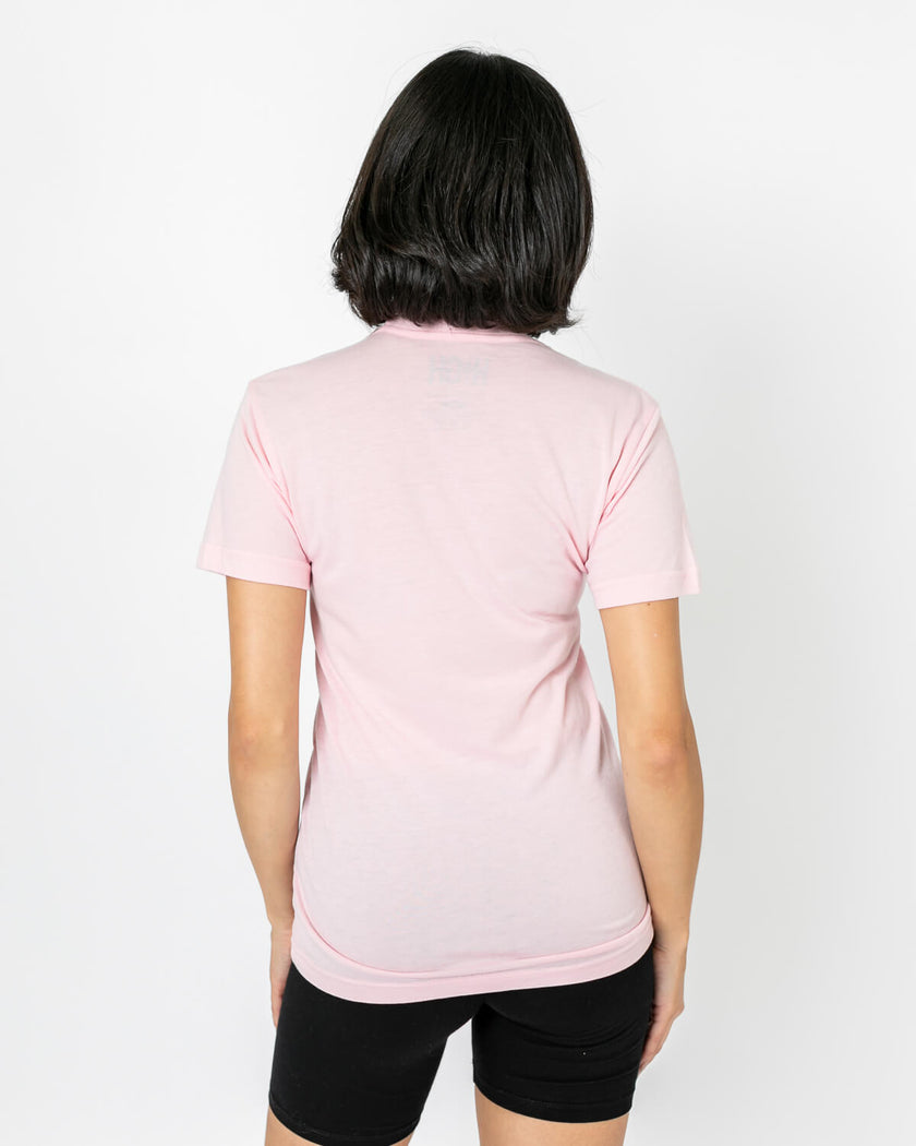 Bolt Tee | Light Teal on Pink