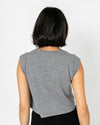 Bolt Crop | Athletic Grey