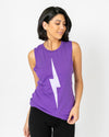 Bolt Muscle Tank | Light Purple on Purple *XS*
