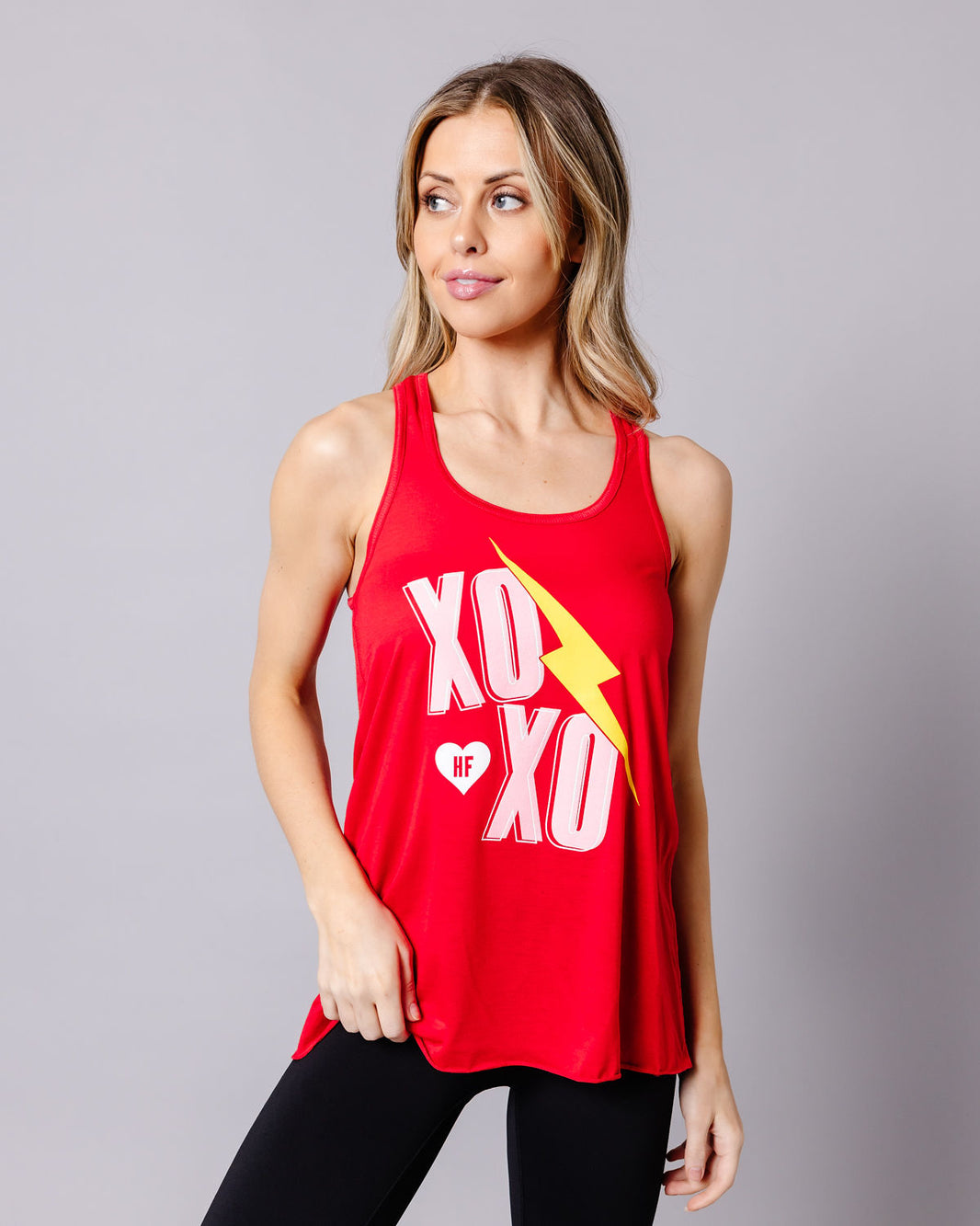 XOXO Red Racerback Tank