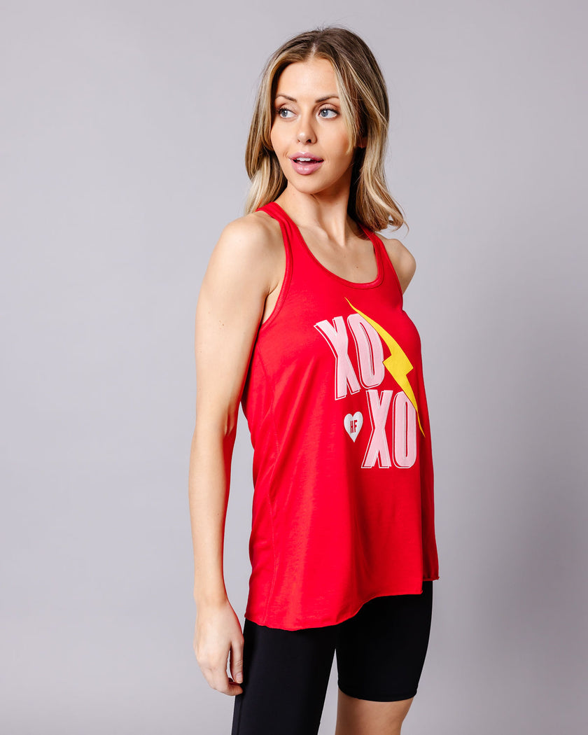 XOXO Red Racerback Tank