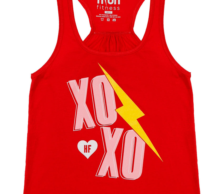 XOXO Red Racerback Tank