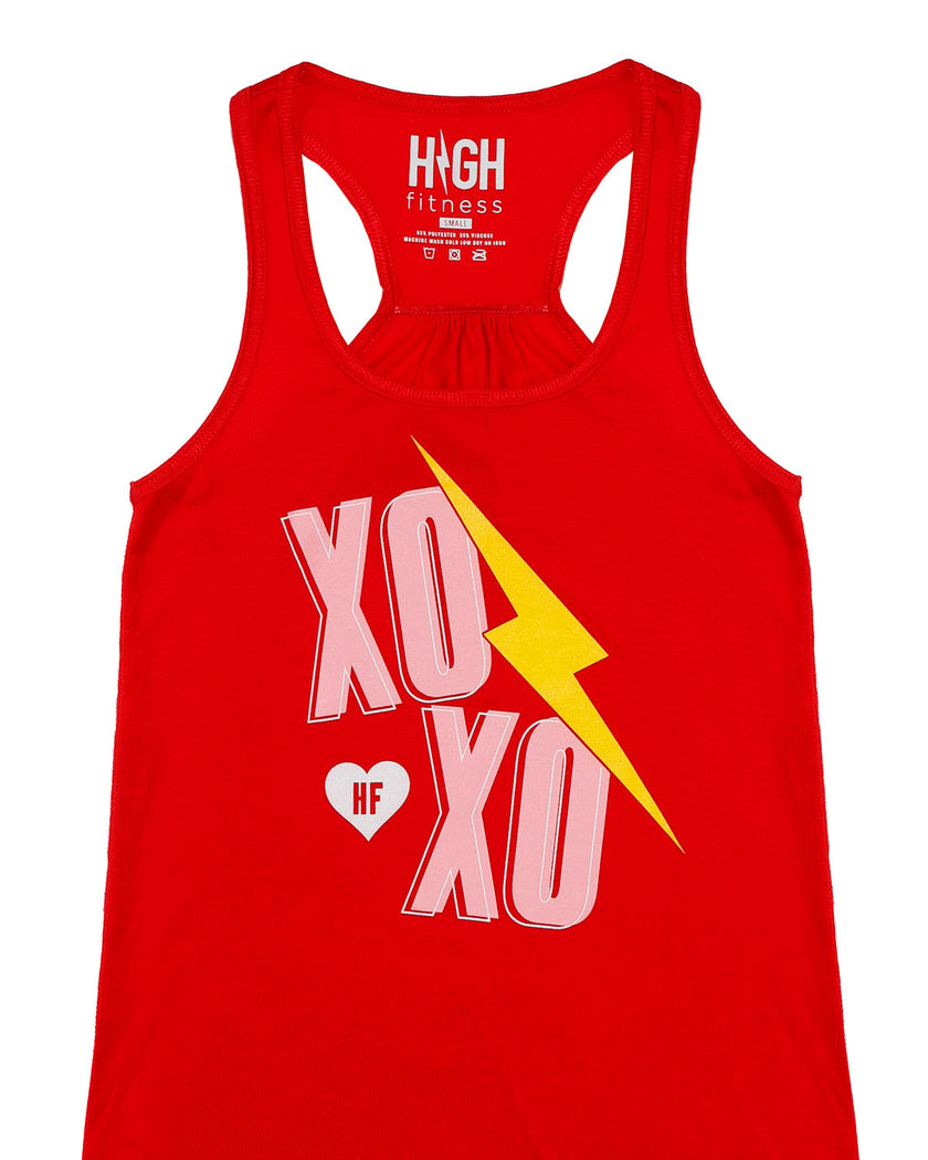 XOXO Red Racerback Tank