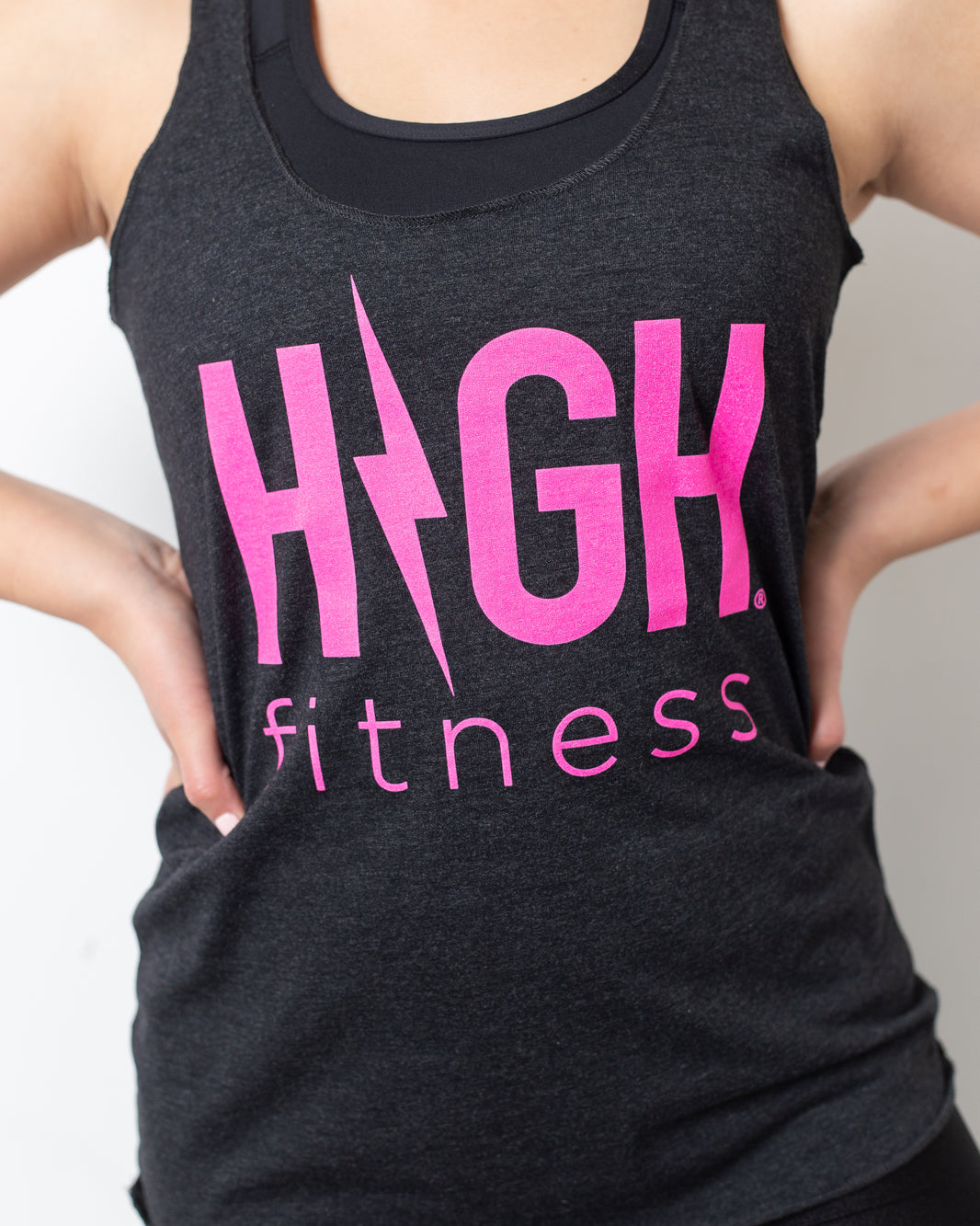 Hawt Pink Racerback Tank | Black *M & 3X*